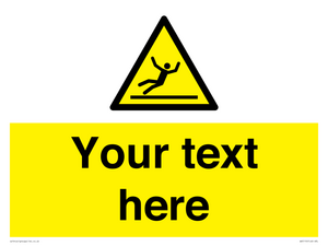 Custom Figure Slipping Sign